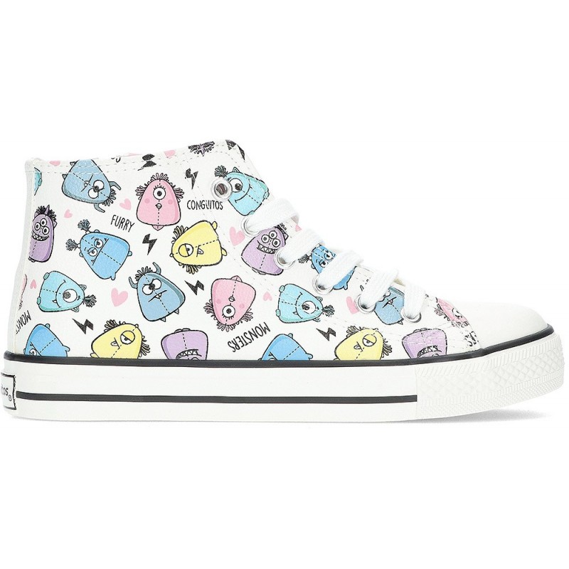 BOTINES CONGUITOS MONSTERS 28313 WHITE