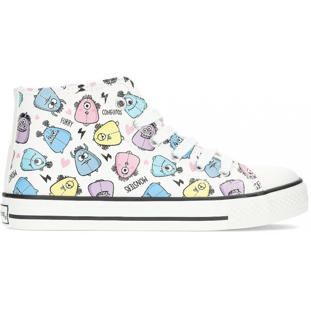 BOTINES CONGUITOS MONSTERS 28313 WHITE BOTINES CONGUITOS MONSTERS 28313 WHITE