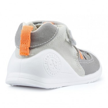 SANDALIAS BIOMECANICS LONA BEBÉ MAX GRIS
