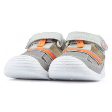 SANDALIAS BIOMECANICS LONA BEBÉ MAX GRIS