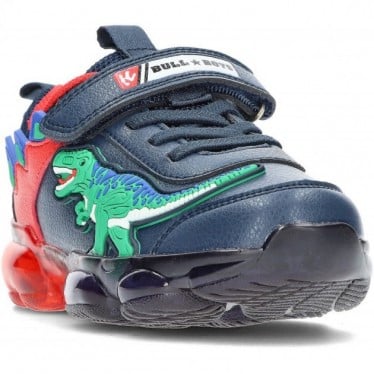DEPORTIVA BULL BOYS T-REX CON LUZ DNAL-2208 AZUL