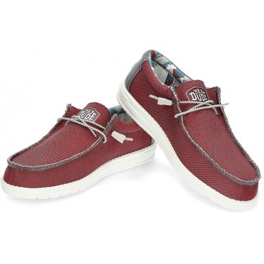 MOCASINES DUDE WALLYSOXTRIPLE RED