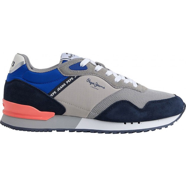 ZAPATILLAS PEPE JEANS LONDON ONE HERO PMS30931 GREY ZAPATILLAS PEPE JEANS LONDON ONE HERO PMS30931 GREY