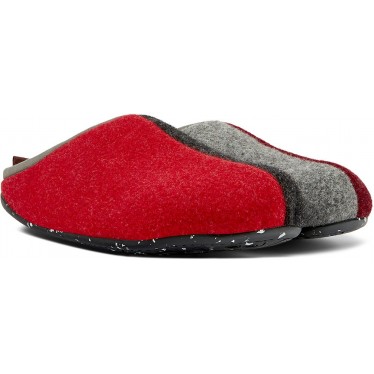 PANTUFLAS CAMPER TWINS K100824 RED