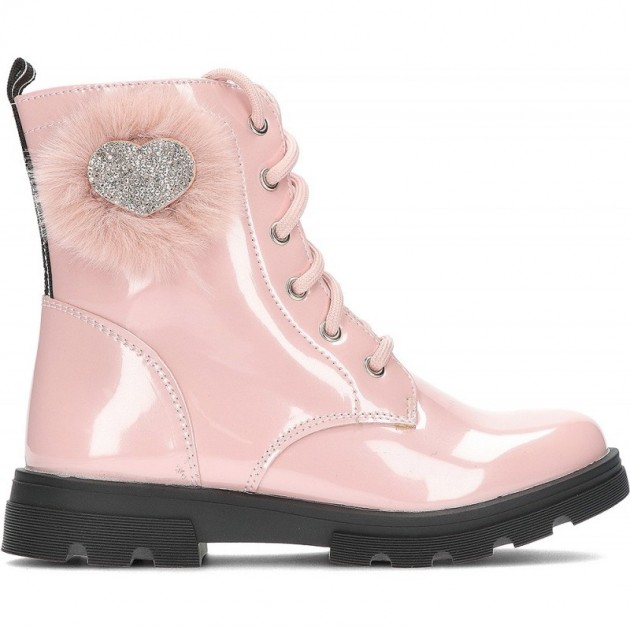 BOTAS CONGUITOS LACE UP POMPOM 305029 PINK BOTAS CONGUITOS LACE UP POMPOM 305029 PINK