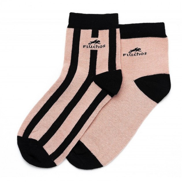 CALCETINES FLUCHOS CA0008 FRANJAS NUDE CALCETINES FLUCHOS CA0008 FRANJAS NUDE