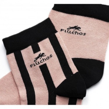 CALCETINES FLUCHOS CA0008 FRANJAS NUDE