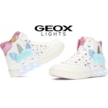 BOTINES GEOX J. SKYLIN GLITTER J368WC BLANCO