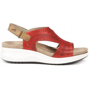 SANDALIA FLUCHOS TIBET F1481 ROJO