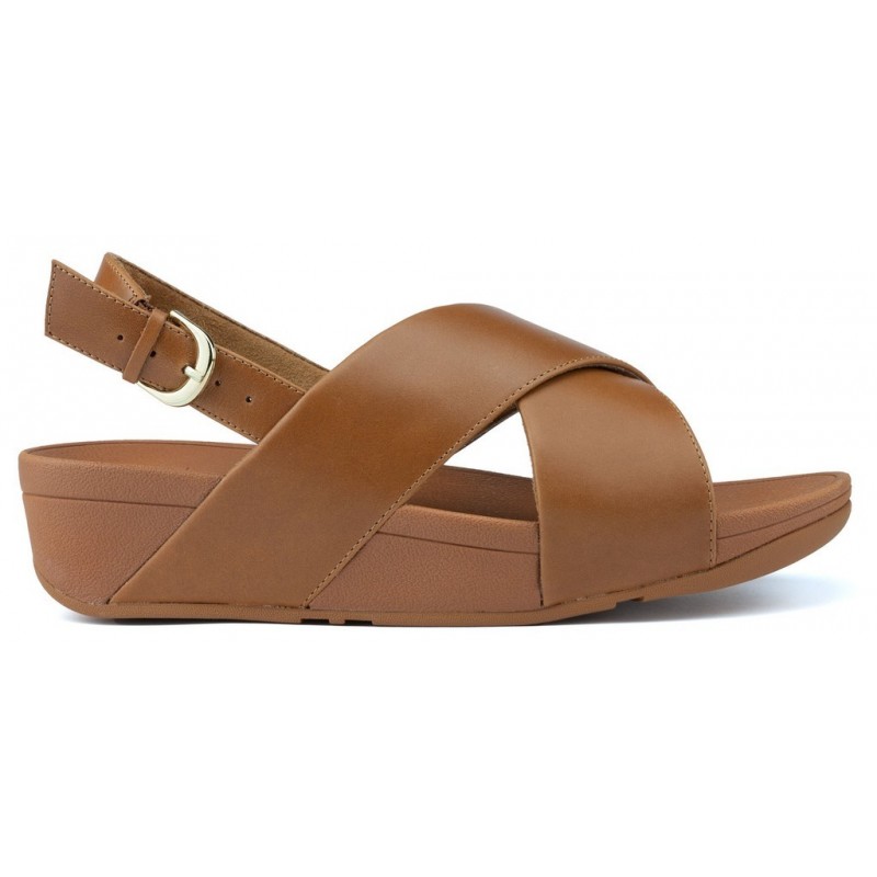 SANDALIAS FITFLOP LULU CROSS BACK STRAP CARAMEL