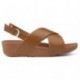 SANDALIAS FITFLOP LULU CROSS BACK STRAP CARAMEL