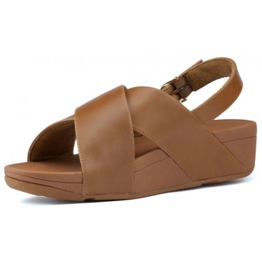 SANDALIAS FITFLOP LULU CROSS BACK STRAP CARAMEL