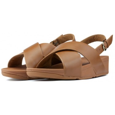 SANDALIAS FITFLOP LULU CROSS BACK STRAP CARAMEL