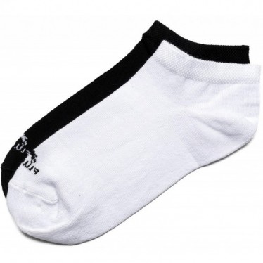 CALCETINES TOBILLEROS FLUCHOS 2 PACK WOMEN CA-0007 NEGRO_BLANCO