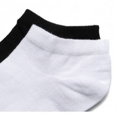 CALCETINES TOBILLEROS FLUCHOS 2 PACK WOMEN CA-0007 NEGRO_BLANCO