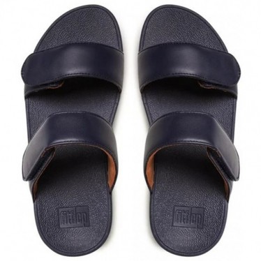 SANDALIAS FITFLOP FV6 LULU ADJUSTABLE LEATHER SLIDES MIDNIGHT_NAVY