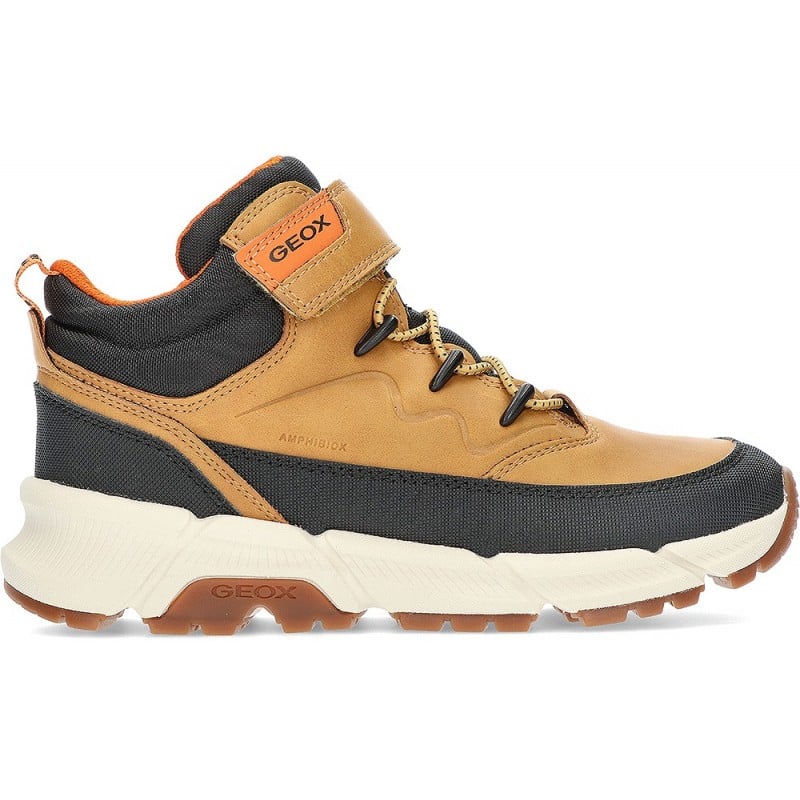 BOTINES GEOX J36LCG BROWN_BLACK