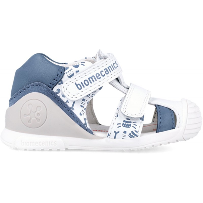 SANDALIAS BIOMECANICS PRIMEROS PASOS 242127 ESTAMPADO BLANCO