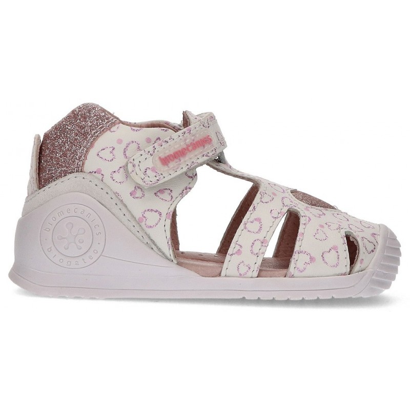 SANDALIAS BIOMECANICS CORAZON BLANCO