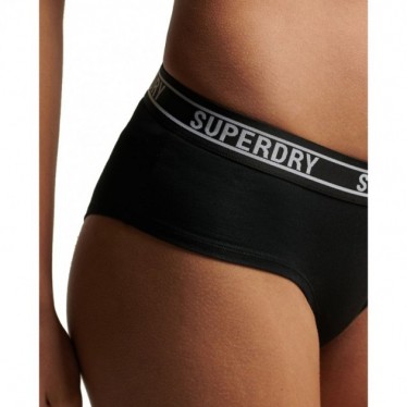 BRAGUITAS SUPERDRY W3110360A HIPSTER BRIEF NEGRO