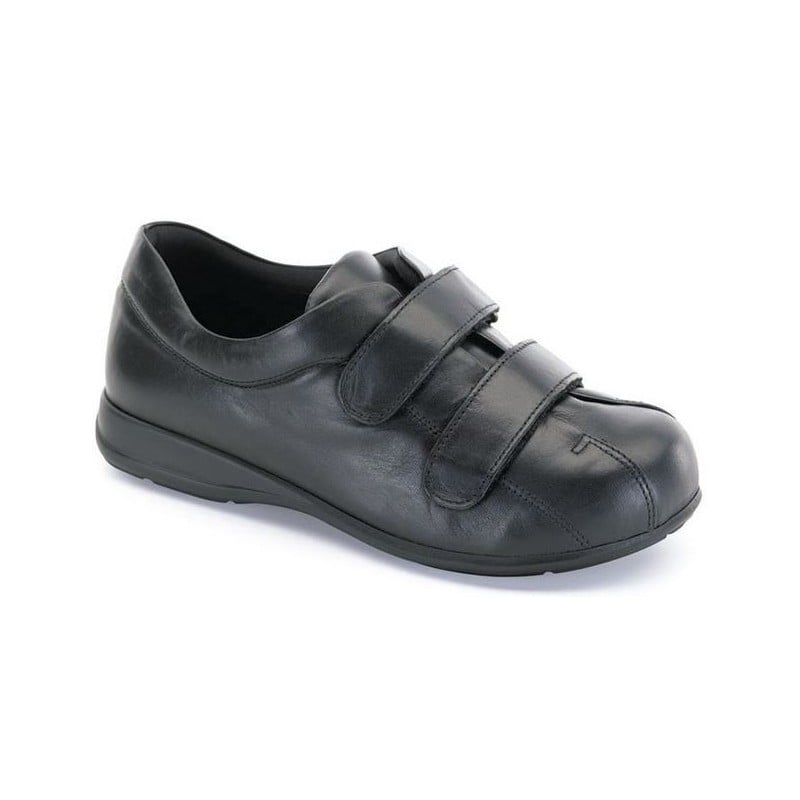 ZAPATOS CALZAMEDI VELCRO UNISEX PIE DIABETICO NEGRO