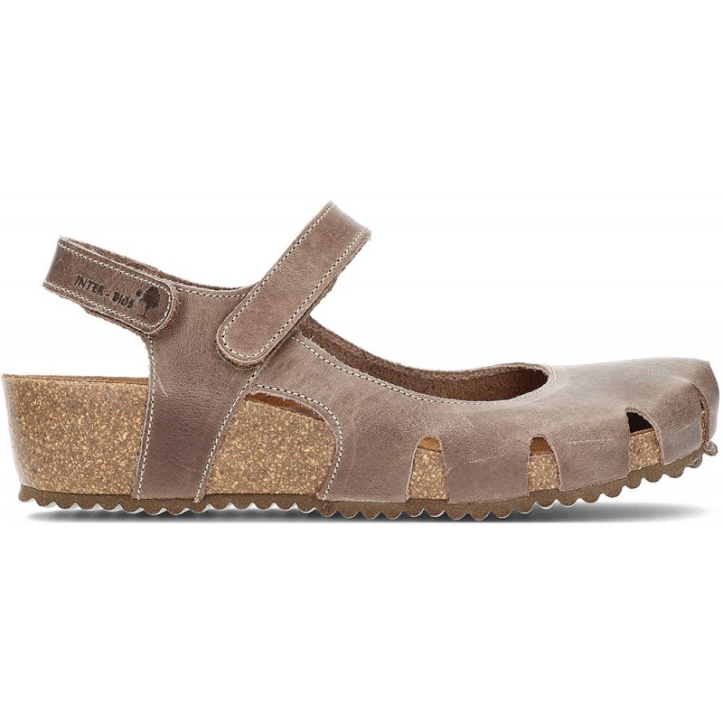 SANDALIAS INTERBIOS CERRADA 5326C PARDO