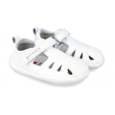 SANDALIAS GARVALÍN PIEL 242323-B BLANCO