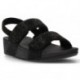 SANDALIAS FITFLOP MINA CRYSTAL BACK STRAP NEGRO