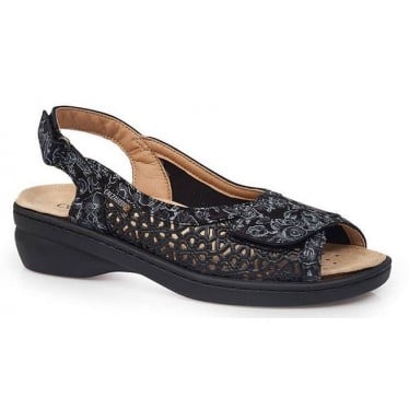 SANDALIAS CALZAMEDI JUANETES ELASTICA NEGRO