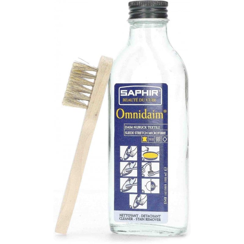 LIMPIADOR SAPHIR OMNIDAIM PARA ANTE Y NOBUCK 100ML CON REFERENCIA 16198A INCOLORO