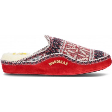 PANTUFLAS NORDIKAS CLASSIC W N1500 ROJO