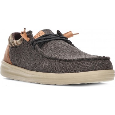 MOCASINES DUDE WALLY GRIP WOOL BROWN