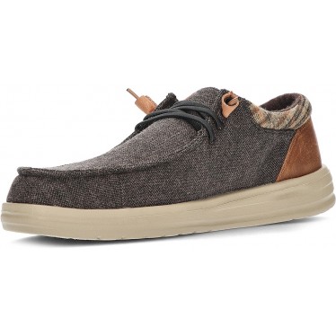 MOCASINES DUDE WALLY GRIP WOOL BROWN