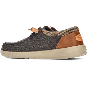 MOCASINES DUDE WALLY GRIP WOOL BROWN