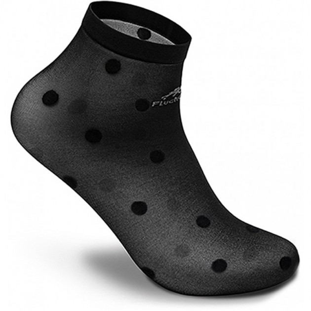 CALCETINES FLUCHOS 1011 LUNARES PACK 3 NEGRO_CREMA