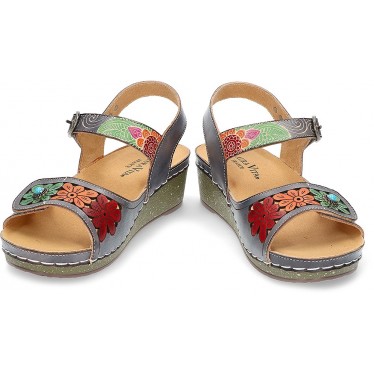 SANDALIAS LAURA VITA FACSCINEO1123 GRIS_FLORAL