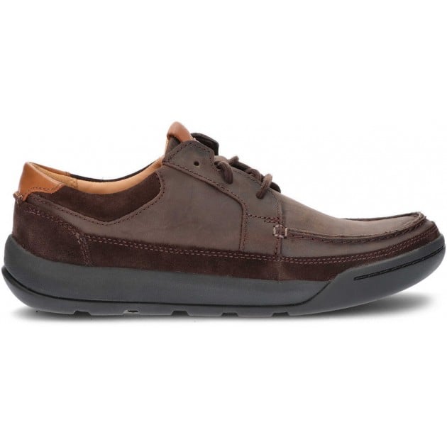 ZAPATOS CLARKS ASHCOMBE DARK_BROWN