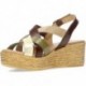 SANDALIAS PORRONET 2964 MOKA_PLATINO