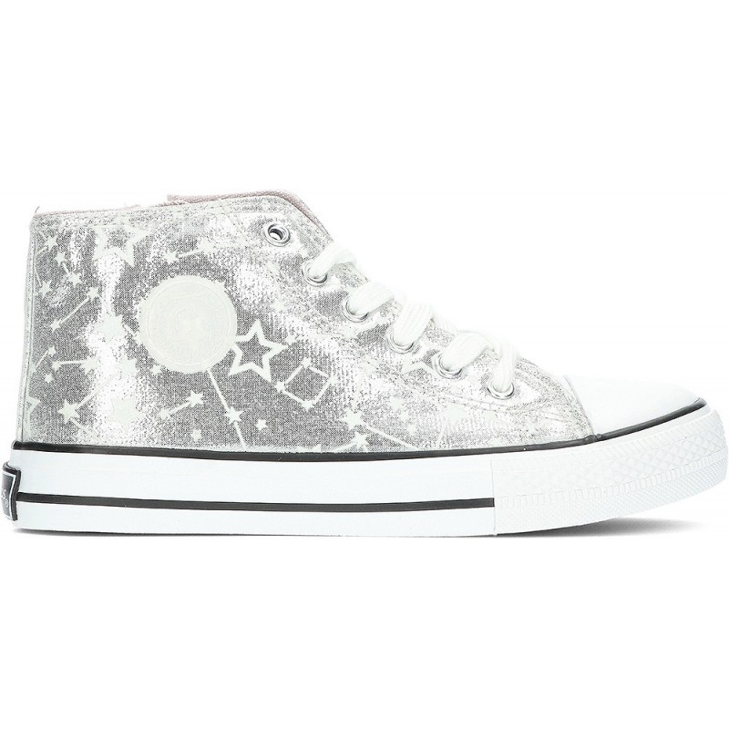 DEPORTIVA CONGUITOS CANVAS GLITTER 283047 SILVER