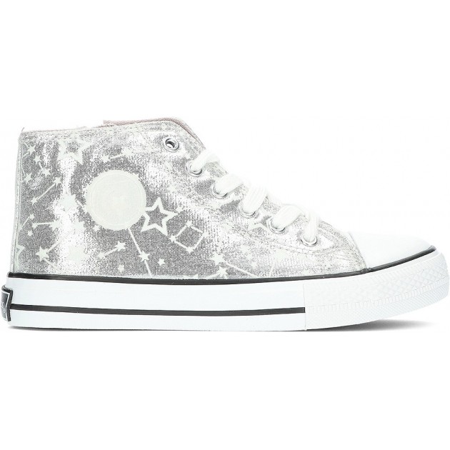 DEPORTIVA CONGUITOS CANVAS GLITTER 283047 SILVER DEPORTIVA CONGUITOS CANVAS GLITTER 283047 SILVER