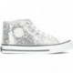 DEPORTIVA CONGUITOS CANVAS GLITTER 283047 SILVER