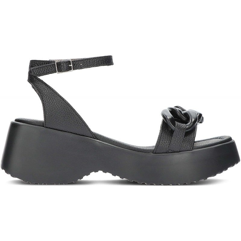 SANDALIAS WONDERS WILD D-9703 BLACK