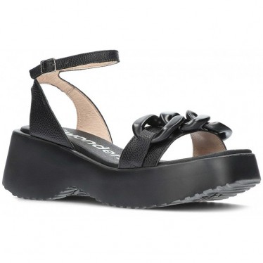 SANDALIAS WONDERS WILD D-9703 BLACK