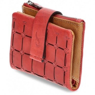 CARTERA DE PIEL ABBACINO 70835 ROJO