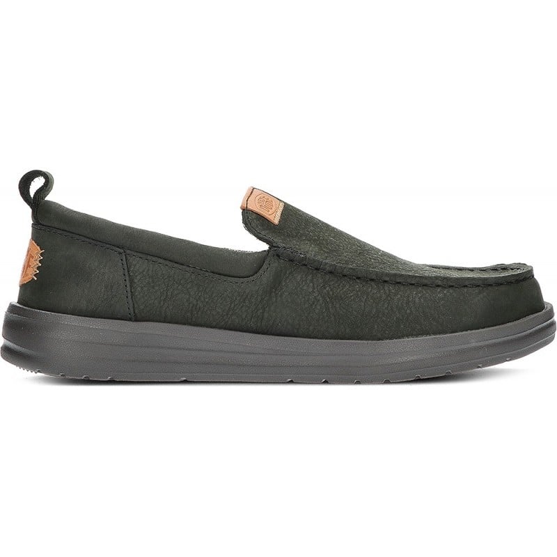 MOCASIN DUDE WALLY GRIP MOC CRAFT LEATHER BLACK