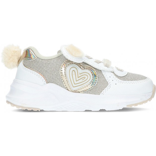 ZAPATILLAS CONGUITOS CORAZON LUZ 26107 WHITE ZAPATILLAS CONGUITOS CORAZON LUZ 26107 WHITE