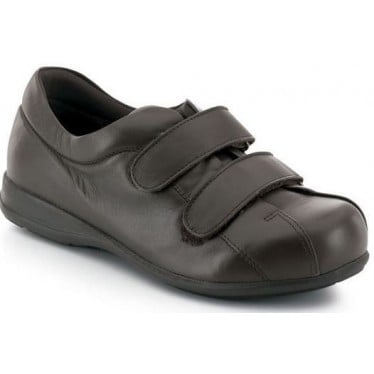 ZAPATOS CALZAMEDI VELCRO UNISEX PIE DIABETICO MARRON