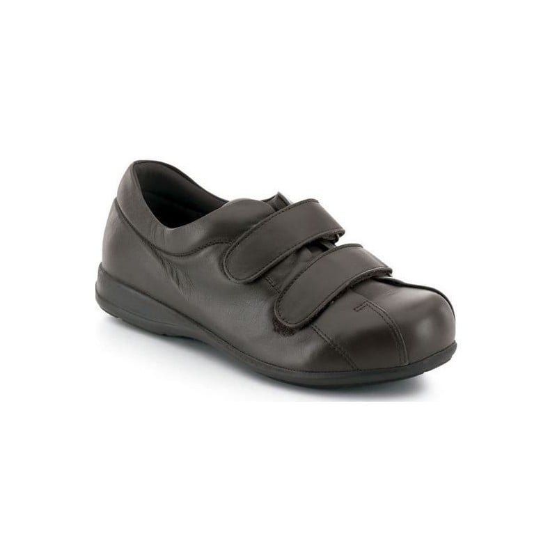 ZAPATOS CALZAMEDI VELCRO UNISEX PIE DIABETICO MARRON