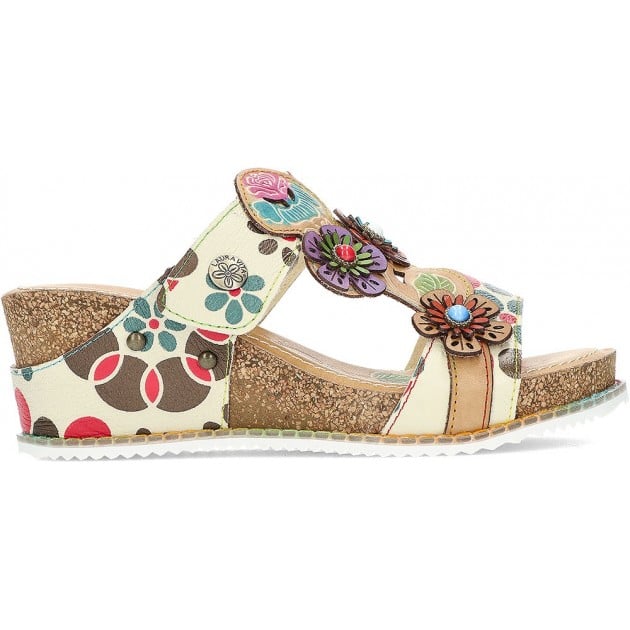 SANDALIAS DE LAURA VITA BONITO224 BEIGE