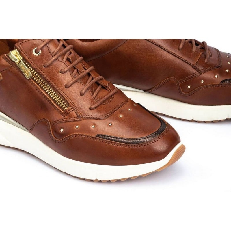 Zapatillas de mujer con cuña PIKOLINOS SELLA W6Z CUERO